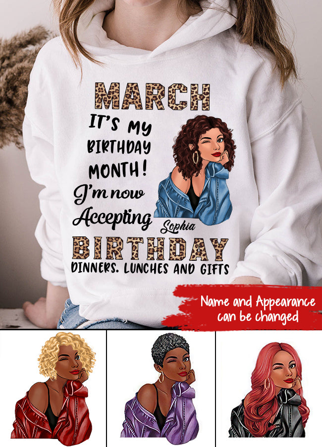 March Birthday Shirt, Custom Birthday Shirt, Queens Born In March, March Birthday Gifts, March shirts for Woman