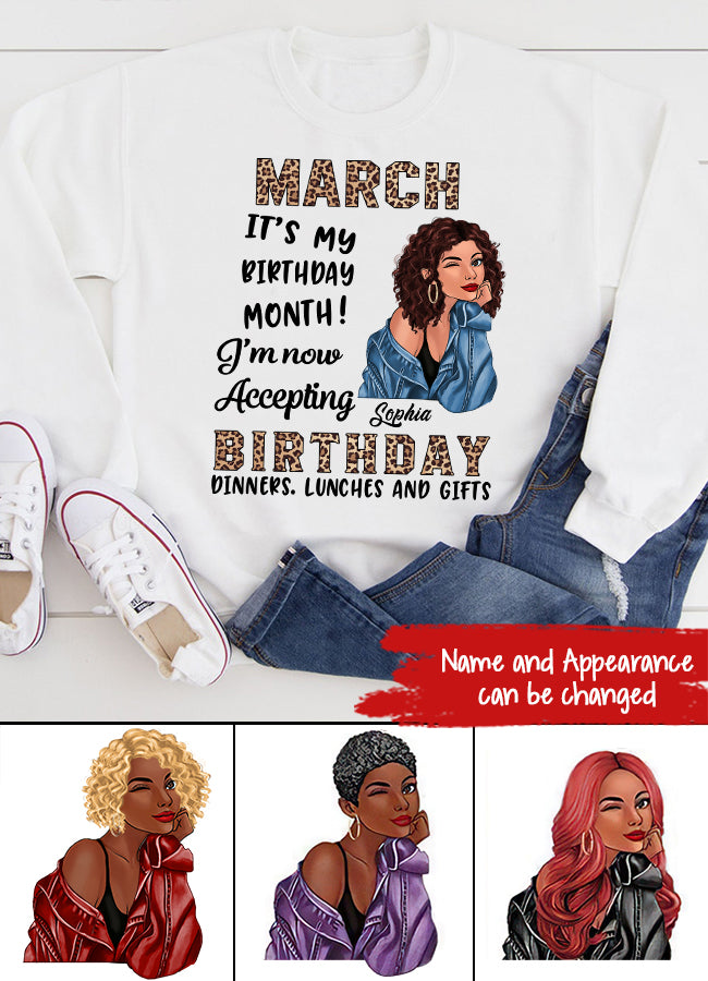 March Birthday Shirt, Custom Birthday Shirt, Queens Born In March, March Birthday Gifts, March shirts for Woman
