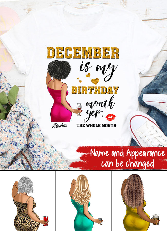 December Birthday Shirt, Custom Birthday Shirt, Queens Are Born In December, December Birthday Shirts For Woman, December Birthday Gifts
