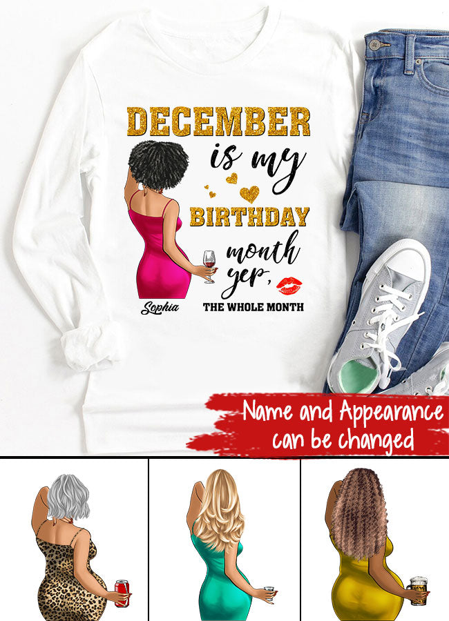 December Birthday Shirt, Custom Birthday Shirt, Queens Are Born In December, December Birthday Shirts For Woman, December Birthday Gifts