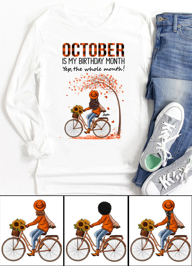 October Birthday Shirt, Custom Birthday Shirt, Queens are Born In October, October Birthday Shirts For Woman, October Birthday Gifts