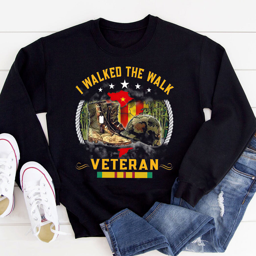 VietNam Veteran T Shirt, I Walked The Walk Veteran Shirt, Proud VietNam Veteran Shirt, VietNam Veteran Gift