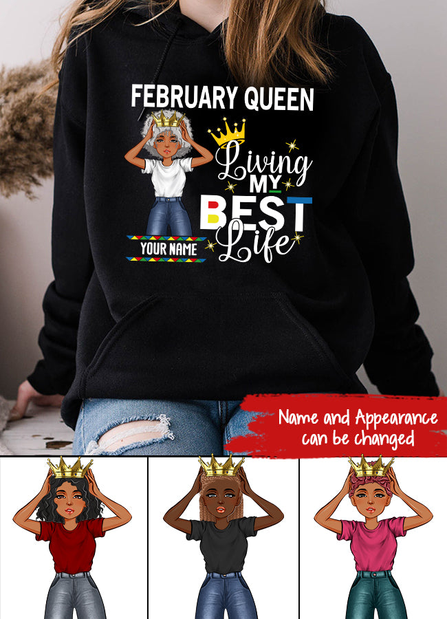 February Birthday Shirt, Custom Birthday Shirt, Queens Born In February, February Birthday Gifts, February shirts for Woman