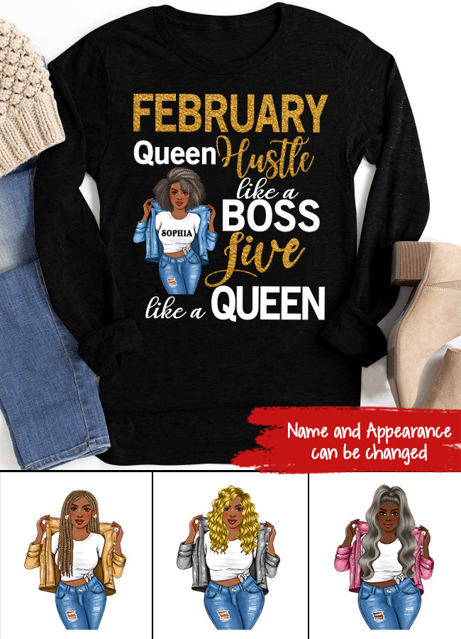 February Birthday Shirt, Custom Birthday Shirt, Queens Born In February, February Birthday Gifts, February shirts for Woman