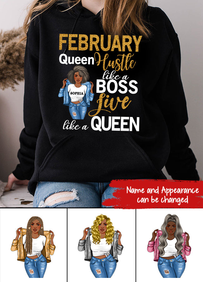February Birthday Shirt, Custom Birthday Shirt, Queens Born In February, February Birthday Gifts, February shirts for Woman