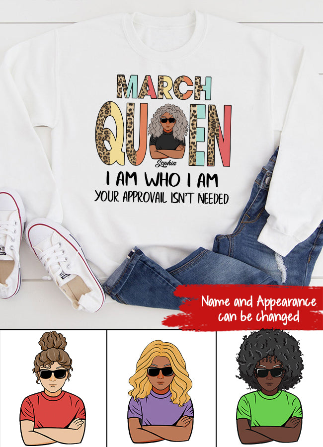 March Birthday Shirt, Custom Birthday Shirt, Queens Born In March, March Birthday Gifts, March shirts for Woman