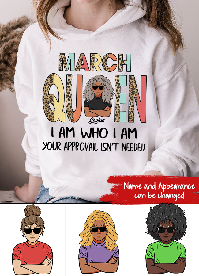 March Birthday Shirt, Custom Birthday Shirt, Queens Born In March, March Birthday Gifts, March shirts for Woman