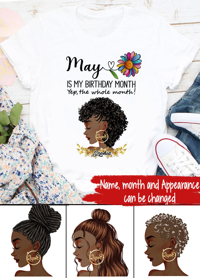 May Birthday Shirt, Custom Birthday Shirt, Queens are Born In May, May Birthday Shirts For Woman, May Birthday Gifts