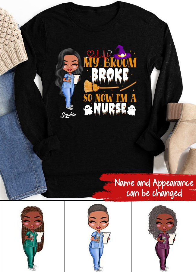 Nurse Life Nutrition Facts - Personalized T Shirt - Gift For Doctor &amp; Nurse - Glitter Leopard Design