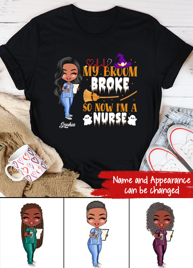 Nurse Life Nutrition Facts - Personalized T Shirt - Gift For Doctor &amp; Nurse - Glitter Leopard Design