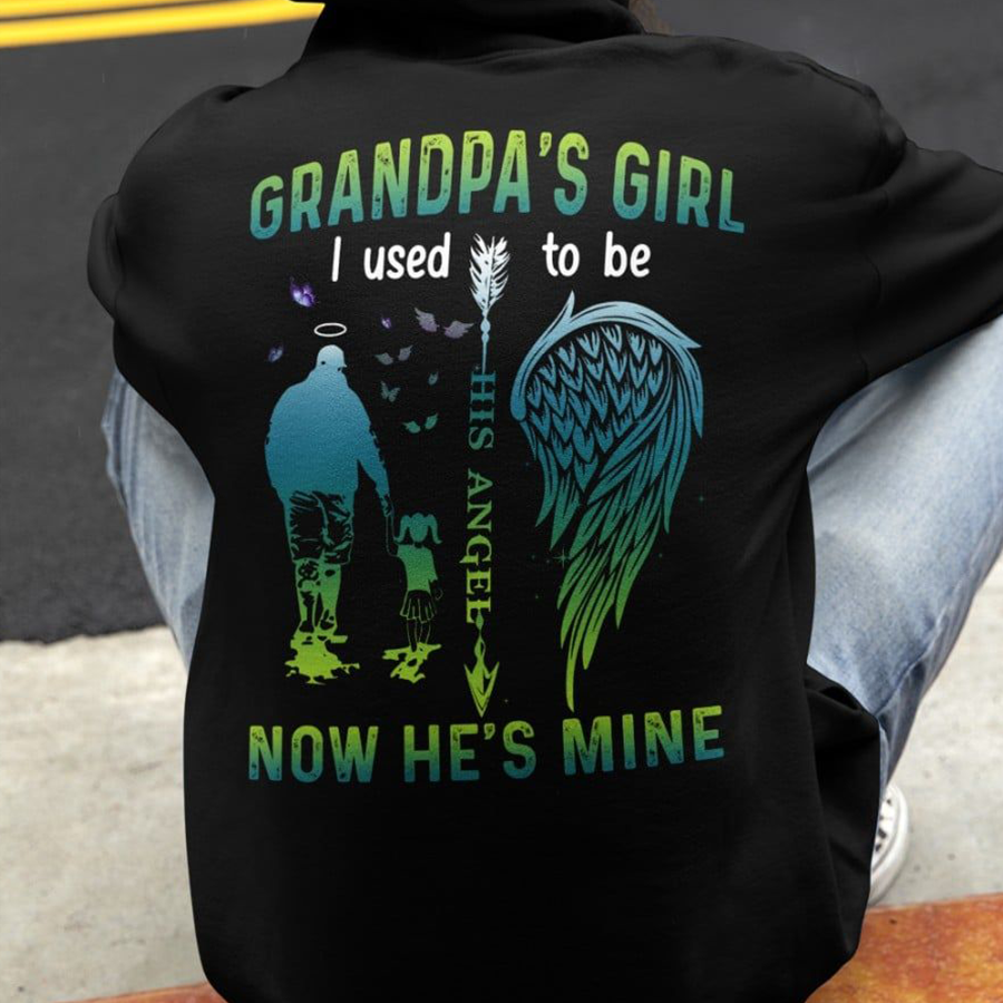 Grandpa Shirt, Shirts For Dad, Memorial shirt, Grandpa's Girl T Shirts, Cotton Shirt For Men