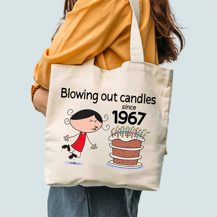 55th Birthday, Fabulous Since 1967 Turning 55 Birthday, Gifts For Women Turning 55, 55 And Fabulous Tote Bag - Birthday Gift For Her, Girl, Woman