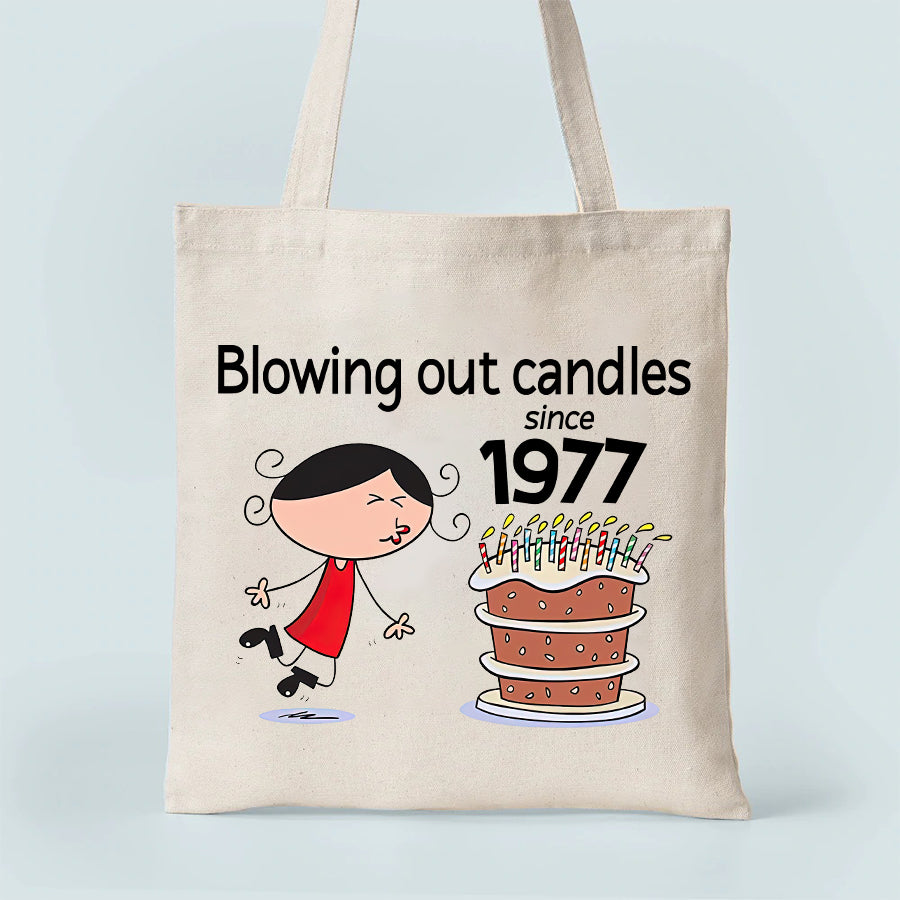45th Birthday, Fabulous Since 1977 Turning 45 Birthday, Gifts For Women Turning 45, 45 And Fabulous Tote Bag - Birthday Gift For Her, Girl, Woman