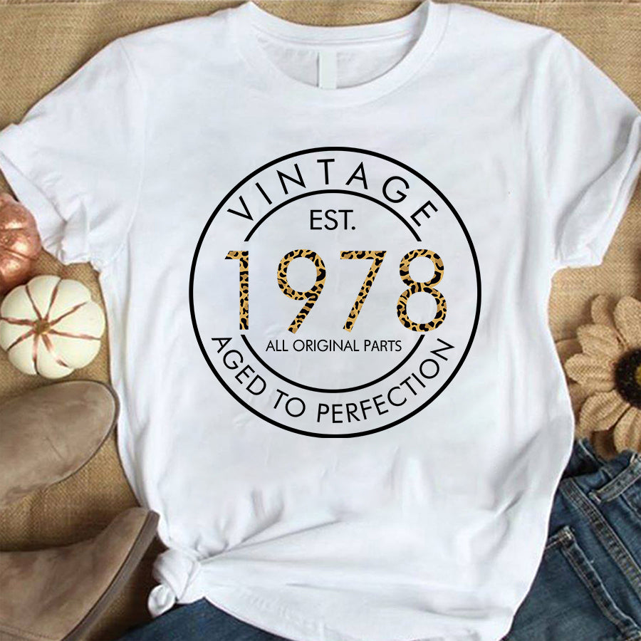 44th Birthday Shirts, Custom Birthday Shirts, Turning 44 Shirt, Gifts For Women Turning 44, 44 And Fabulous Shirt, 1978 Shirt, 44th Birthday Shirts For Her, Vintage 1978 Limited Edition