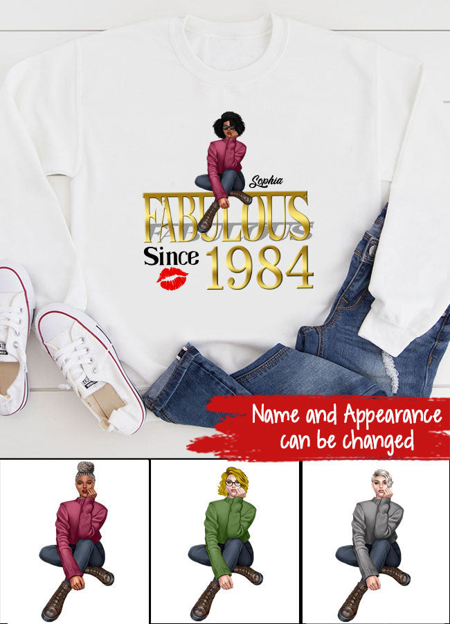 39th birthday shirts for her, Personalised 39th birthday gifts, 1984 t shirt, 39 and fabulous shirt, 39th birthday shirt ideas, gift ideas 39th birthday woman