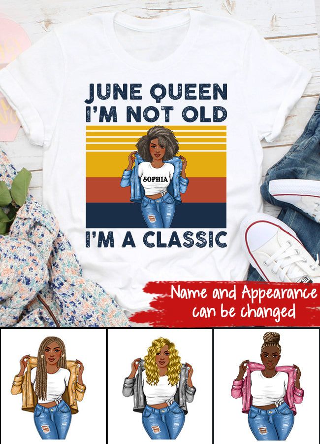 June Birthday Shirt, Custom Birthday Shirt, Queens Born In June, June Birthday Shirts For Woman, June Birthday Gifts