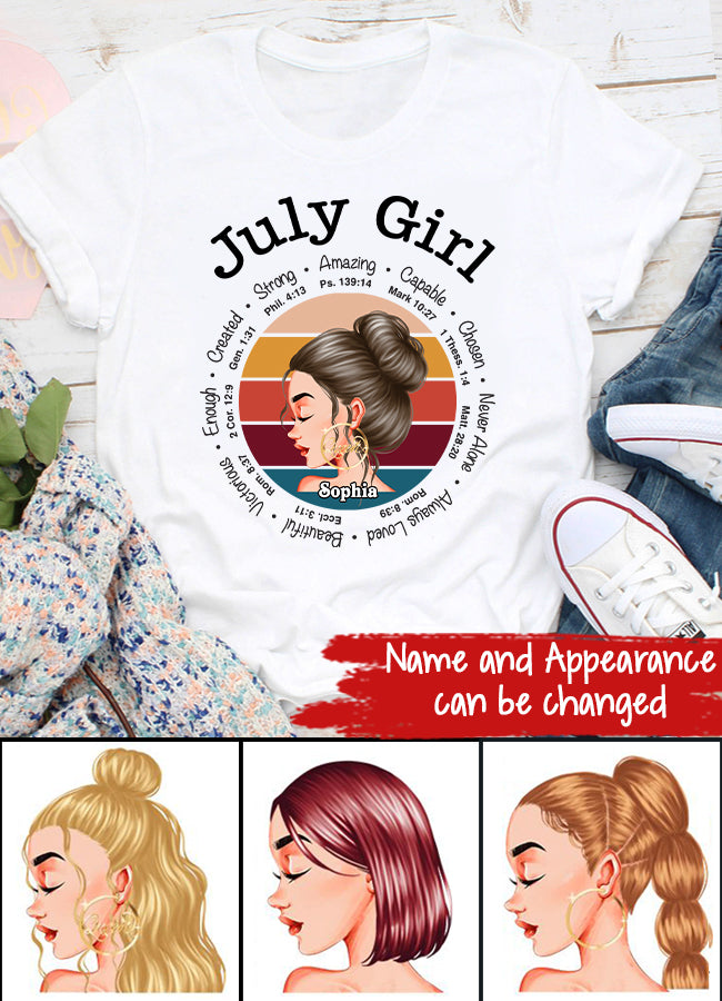 July Birthday Shirt, July Girl Custom Birthday Shirt, I&#39;m Not Old I&#39;m Classic Queens Born In July, July Birthday Shirts For Woman, July Birthday Gifts