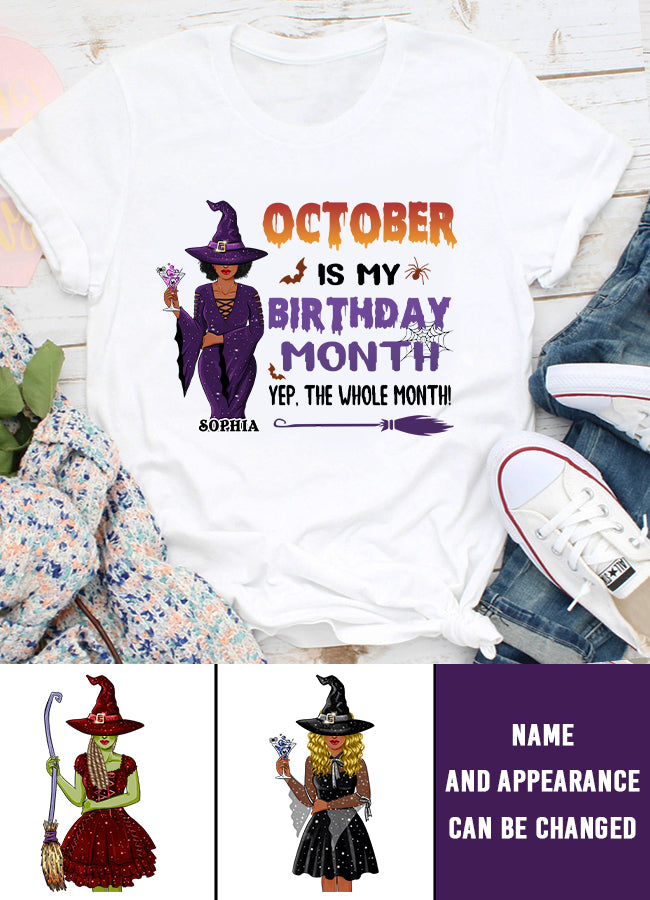 October Birthday Shirt, Custom Birthday Shirt, Queens are Born In October, October Birthday Shirts For Woman, October Birthday Gifts