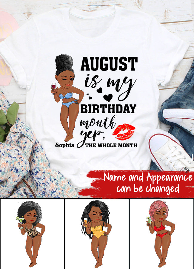 August Birthday Shirt, Custom Birthday Shirt, Queens Born In August, August Birthday Shirts For Woman, August Birthday Gifts