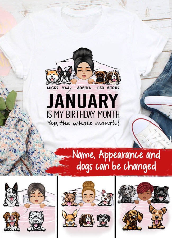 January Birthday Shirt, Custom Birthday Shirt, Queens was Born In January, January Birthday Shirts For Woman, January Birthday Gifts