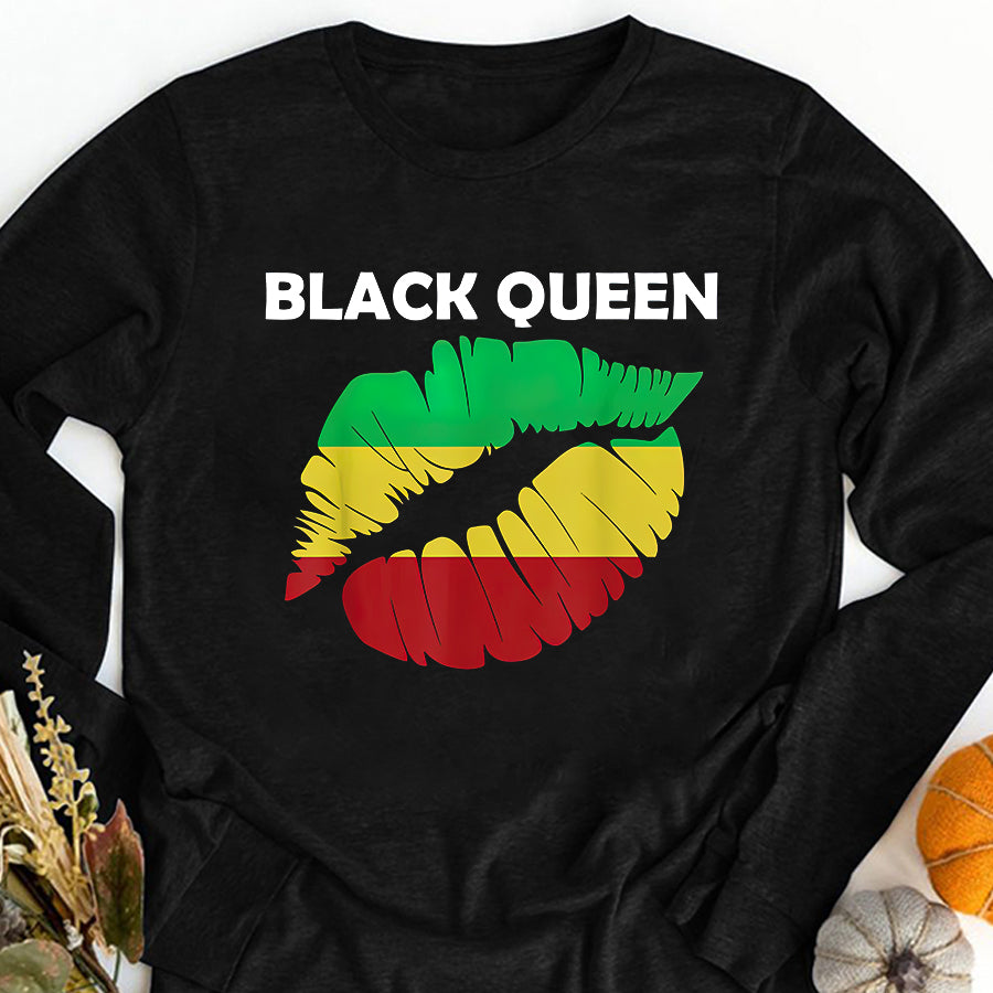 Juneteenth Shirt BLACK QUEEN Most Powerful African American History Pride T-Shirt
