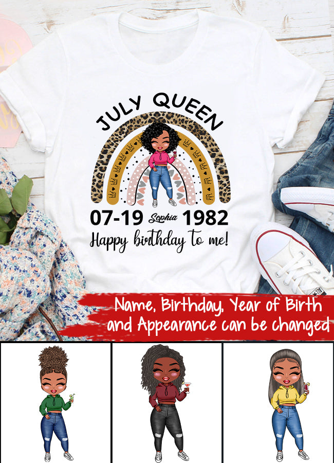 July Birthday Shirt, Custom Birthday Shirt, Queens Born In July, July Birthday Gifts, July Shirts For Woman