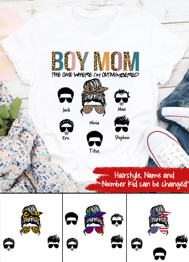 Custom Mothers Day Shirt, Boy Mom Shirt, Mother&#39;s Day T Shirt, Mom Life Mother&#39;s Day Tee Shirts, Funny Mothers Day Shirts, Mother Day Gift