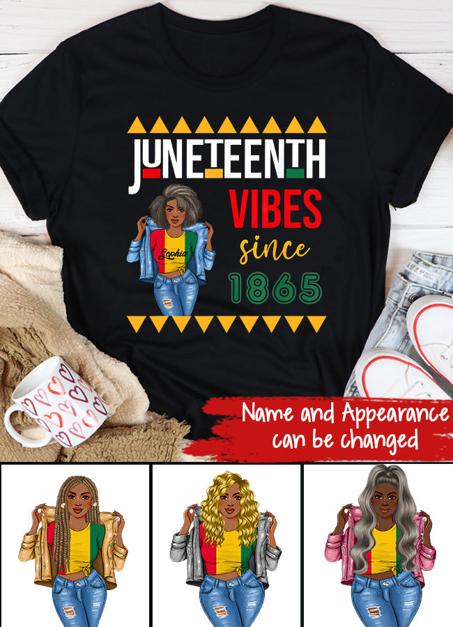 Juneteenth Shirt, Custom Juneteenth Shirt, Juneteenth Is My Independence 1865 Celebrating Freedom Day T-Shirt