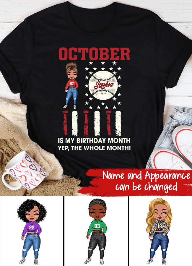 October Birthday Shirt, Custom Birthday Shirt, Queens Are Born In October, October Birthday Shirts For Woman, October Birthday Gifts