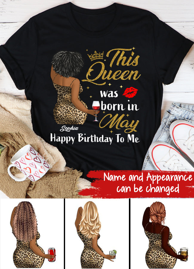 May Birthday Shirt, Custom Birthday Shirt, Queens Born In  May, May Birthday Gifts,  May Birthday Gifts