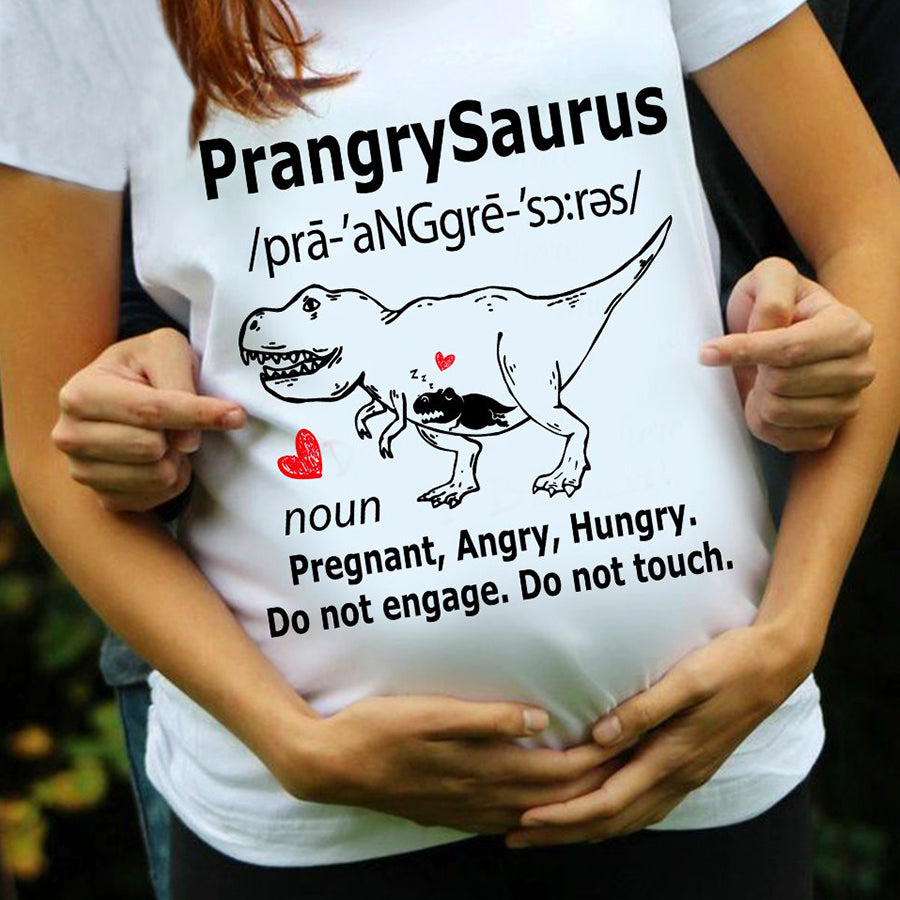 PrangrySaurus Shirt, Mamasaurus Shirt, Mother&#39;s Day T Shirt, Pregnant Mom Shirt, Pregnant Mother&#39;s Day Gift, Mamasaurus Maternity Shirt, Mother Day Gift