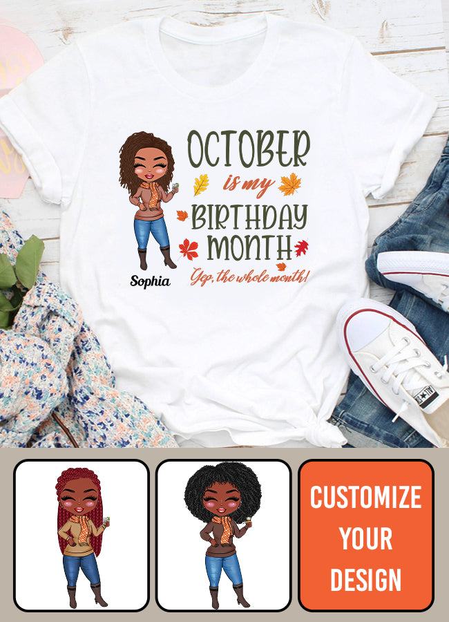 October Birthday Shirt, Custom Birthday Shirt, Queens are Born In October, October Birthday Shirts For Woman, October Birthday Gifts