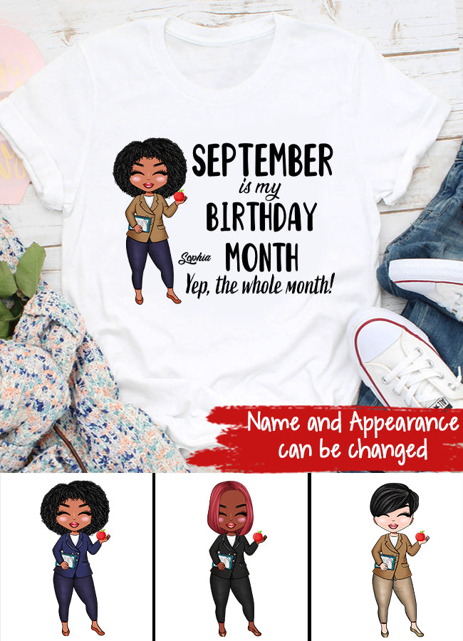 September Birthday Shirt, Custom Birthday Shirt, Queens are Born In September, September Birthday Shirts For Woman, September Birthday Gifts