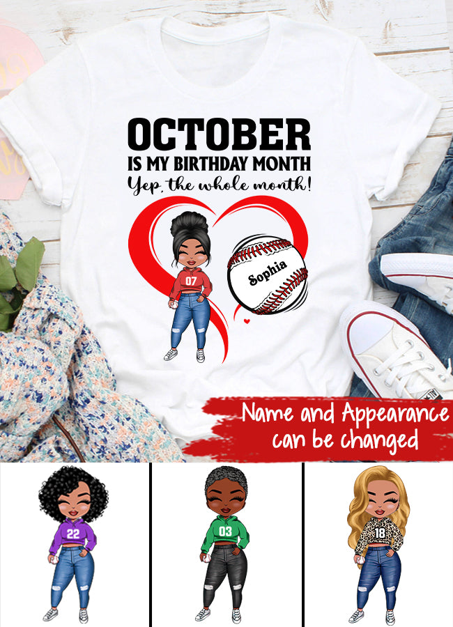 October Birthday Shirt, Custom Birthday Shirt, Queens are Born In October, October Birthday Shirts For Woman, October Birthday Gifts