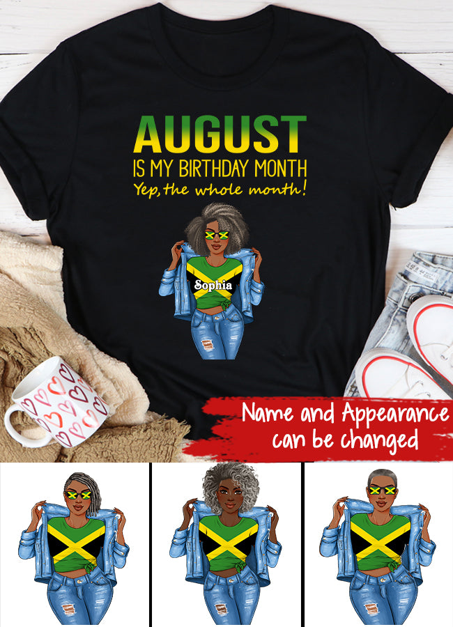 August Birthday Shirt, Custom Birthday Shirt, Queens Born In August, August Birthday Shirts For Woman, August Birthday Gifts, August Is My Birthday Month, Yep The Whole Month