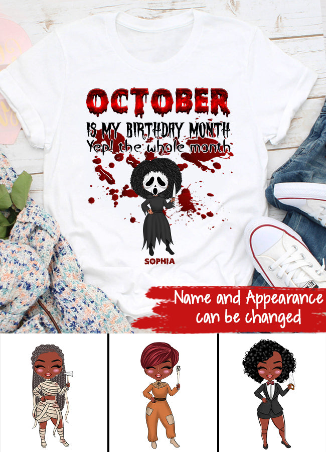 October Birthday Shirt, Custom Birthday Shirt, Queens are Born In October, October Birthday Shirts For Woman, October Birthday Gifts