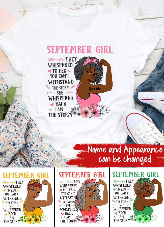 September Birthday Shirt, Custom Birthday Shirt, Queens are Born In September, September Birthday Shirts For Woman, September Birthday Gifts