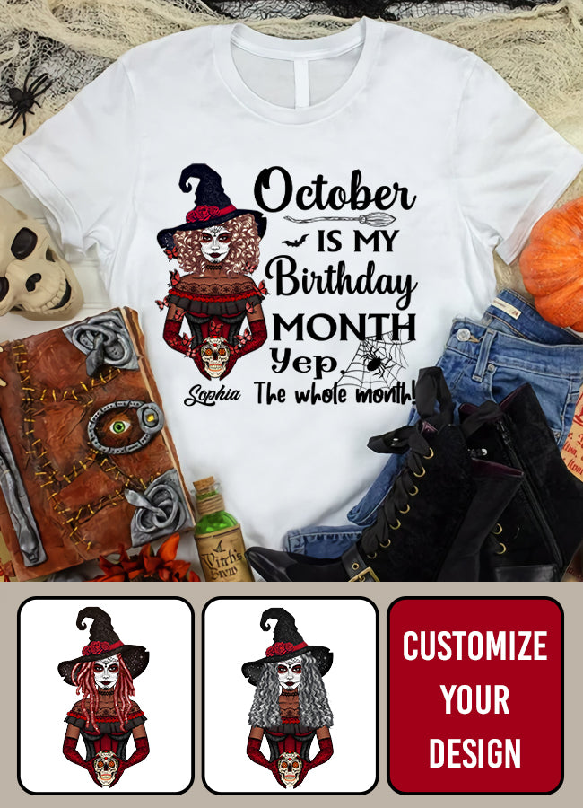October Birthday Shirt, Custom Birthday Shirt, Queens are Born In October, October Birthday Shirts For Woman, October Birthday Gifts