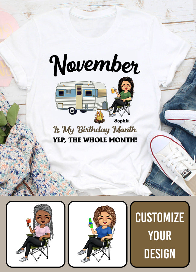 November Birthday Shirt, Custom Birthday Shirt, Queens are Born In November, November Birthday Shirts For Woman, November Birthday Gifts