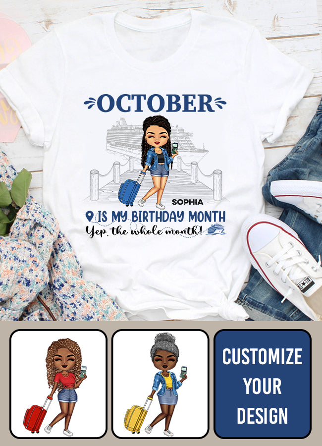 October Birthday Shirt, Custom Birthday Shirt, Queens are Born In October, October Birthday Shirts For Woman, October Birthday Gifts