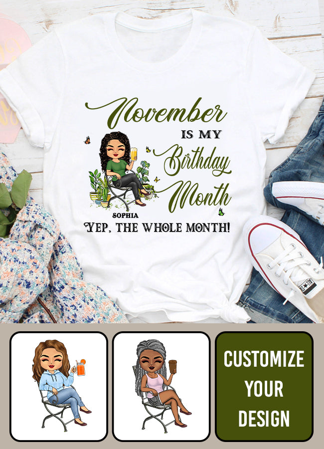 November Birthday Shirt, Custom Birthday Shirt, Queens are Born In November, November Birthday Shirts For Woman, November Birthday Gifts