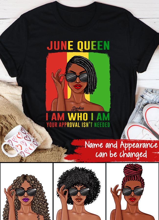 June Birthday Shirt, Custom Birthday Shirt, Queens Born In June, June Birthday Shirts For Woman, June Birthday Gifts