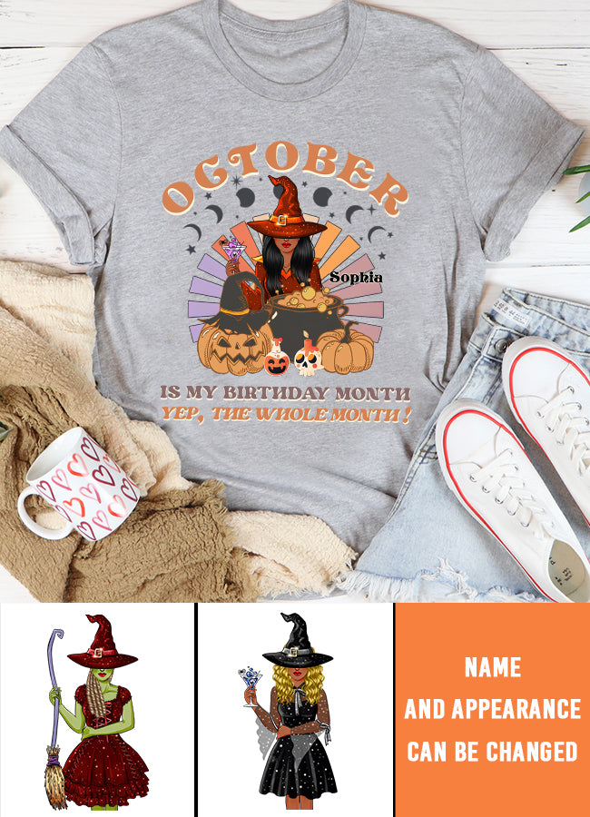 October Birthday Shirt, Custom Birthday Shirt, Queens are Born In October, October Birthday Shirts For Woman, October Birthday Gifts