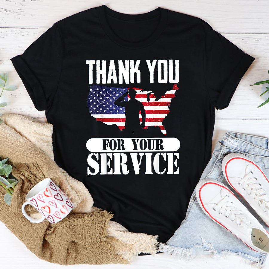 Patriot Day 2022 Shirt 911 Memorial Shirts Thank You For Your Service Patriotic Veterans Day T-Shirt