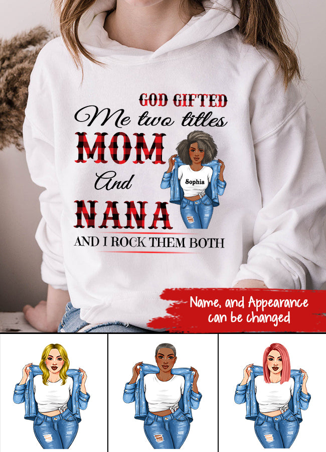 Personalized Mothers Day Shirts, Mom Nana Mother&#39;s Day T-Shirt, God Mother Shirt, Grandma Shirt Funny Mom Shirts, Mother&#39;s Day Gift, Mother Day Gift