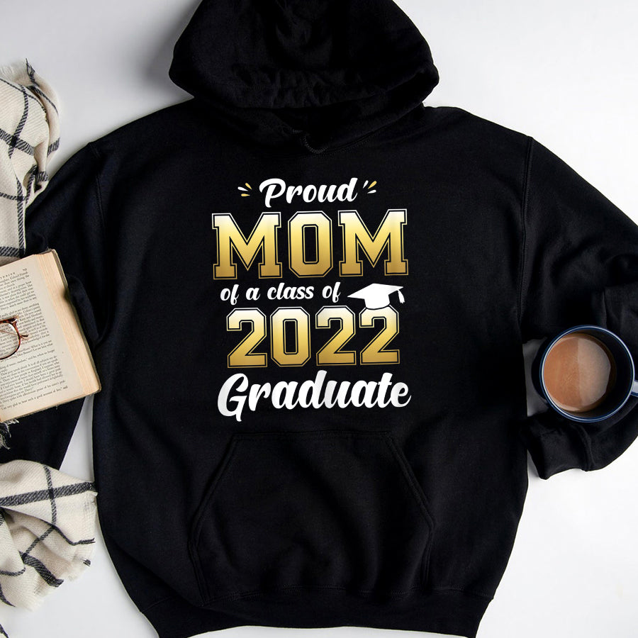 Mom Shirt Proud Mom of a Class of 2022 Graduate Shirt Mommy Senior 22 Mother&#39;s Day T-Shirt Mothers Day Shirts for Women