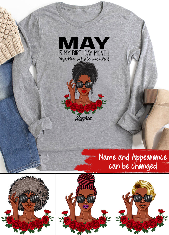 May Birthday Shirt, Custom Birthday Shirt, Queens Born In May, May Birthday Gifts, May Shirts For Woman