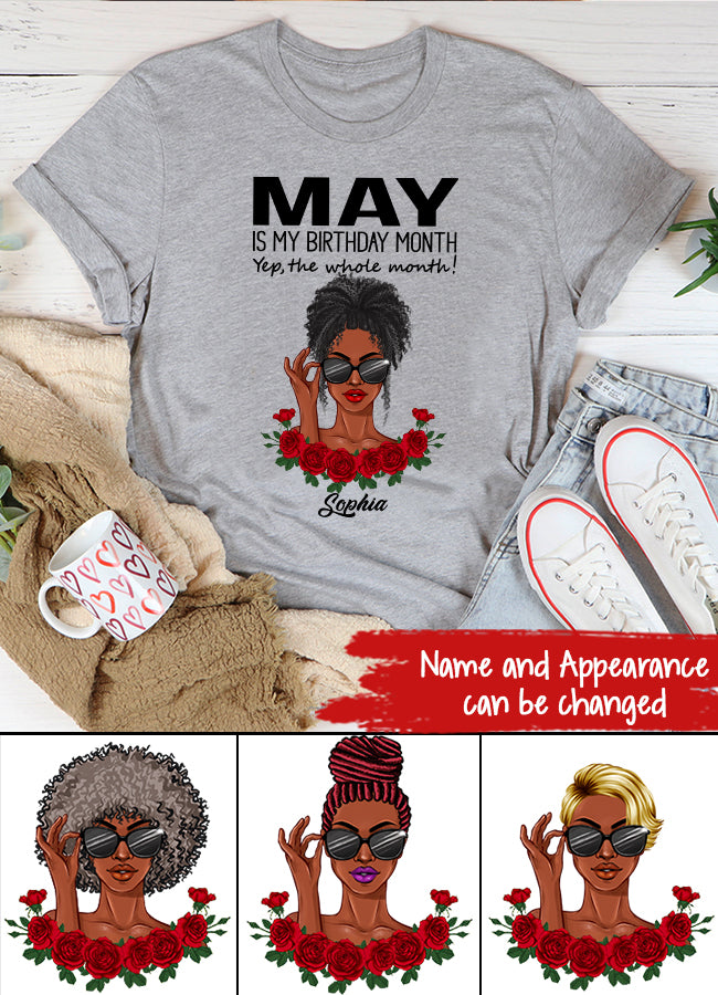 May Birthday Shirt, Custom Birthday Shirt, Queens Born In May, May Birthday Gifts, May Shirts For Woman