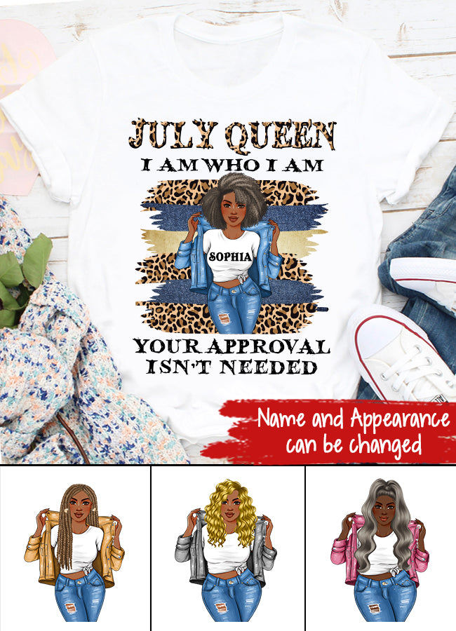 July Birthday Shirt, Custom Birthday Shirt, Queens Born In July, July Birthday Gifts, July Shirts For Woman