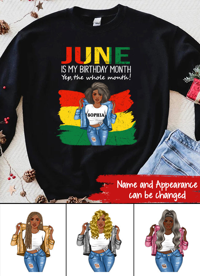 June Birthday Shirt, Custom Birthday Shirt, Queens Born In June, June Birthday Shirts For Woman, June Birthday Gifts